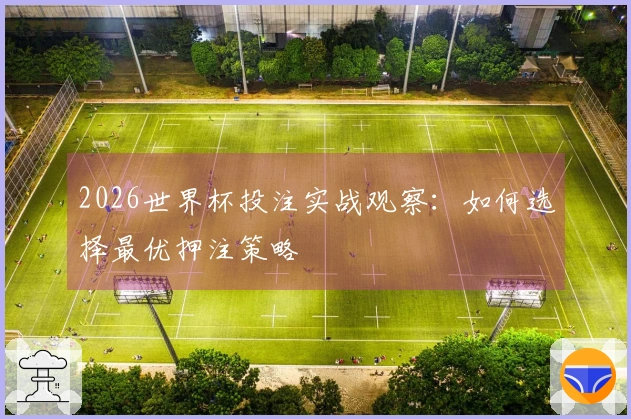 2026世界杯投注实战观察：如何选择最优押注策略